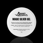 Magic Silver Gel for Large Dogs on black background