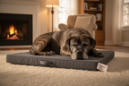Senior Cane Corso resting peacefully on the Memory Foam Sleeper Large
