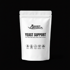Yeast Support Powder for Large Dogs on black background