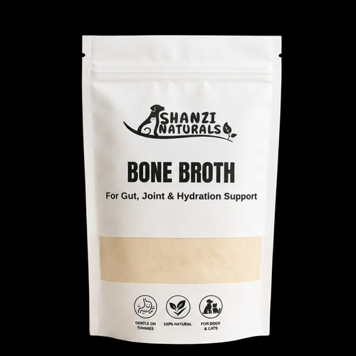 Bone Broth Powder for Large Dogs on black background