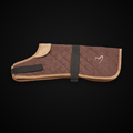 Worcester Large Dog Coat - 71cm (28 inch) / Brown on MajorPaw black studio background