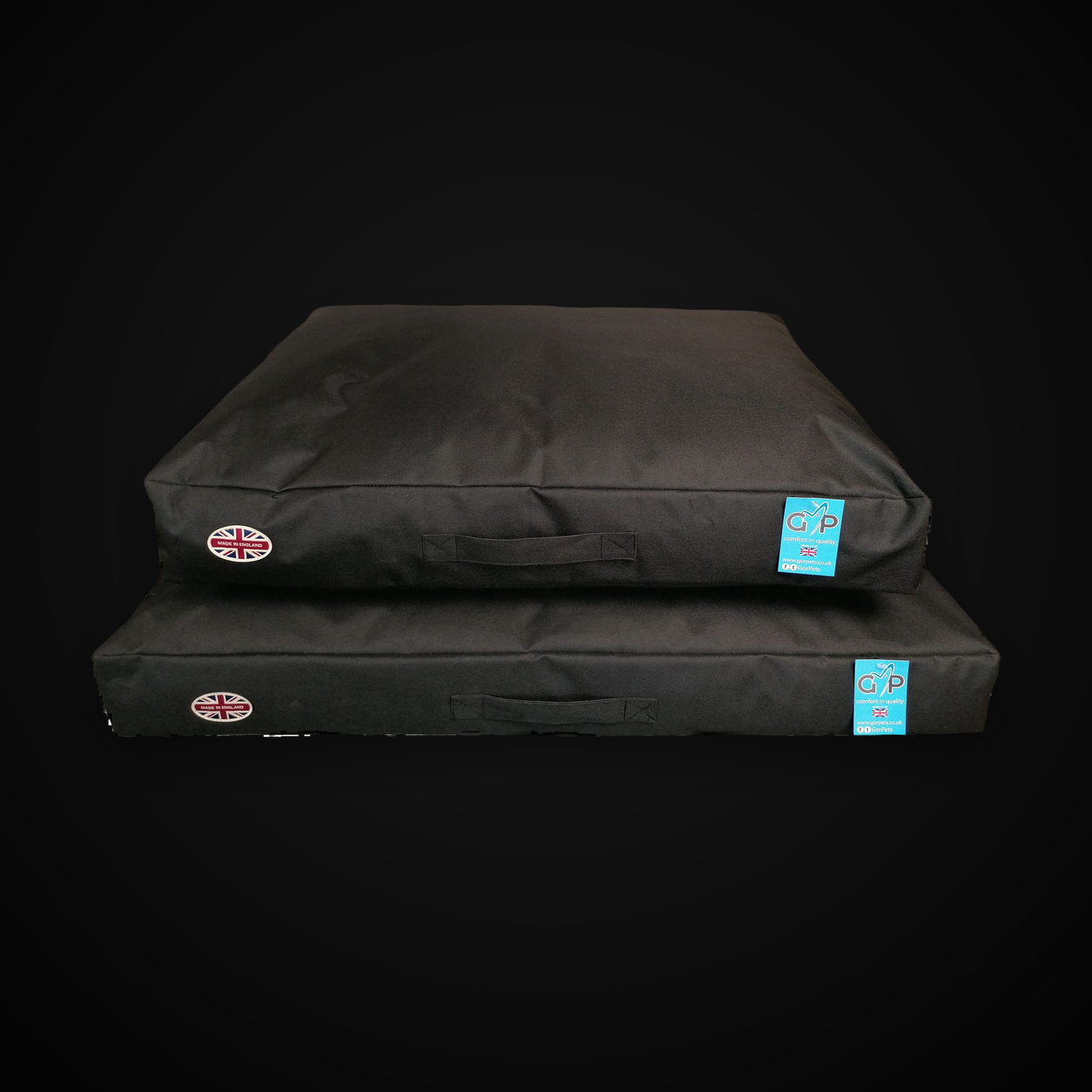 Outdoor Sleeper Large - Black on MajorPaw black studio background